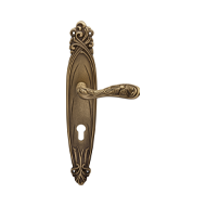 Arte Door Lever handle on Plate - Gold 